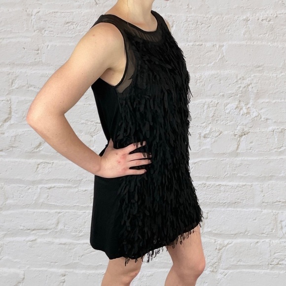Romeo & Juliet amazing black fun cotton dress with fun fringe - Picture 6 of 7